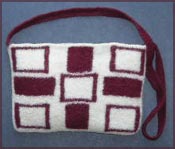 Geometric Intarsia Felted Bag Knitting Pattern
