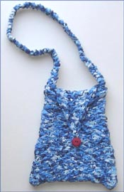 Herringbone Ribbon Bag Knitting Pattern