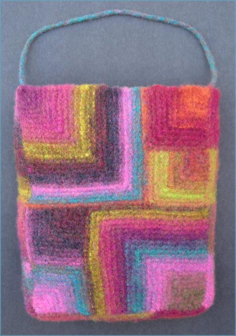 Large And Small Miters Felted Bag knitting pattern